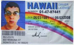 Hawaii driver license for sale