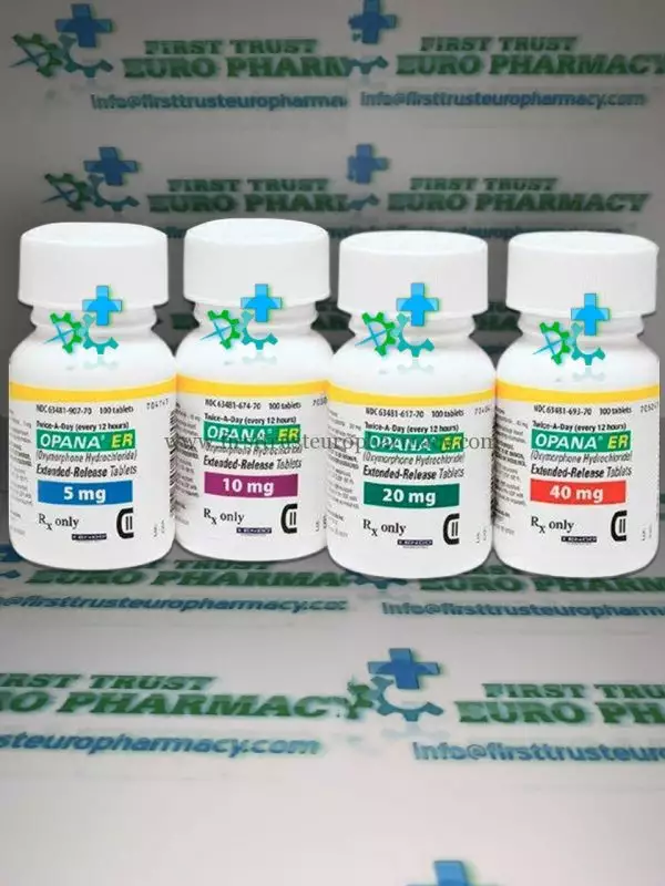 Oxymorphone ER 20mg    100 pills