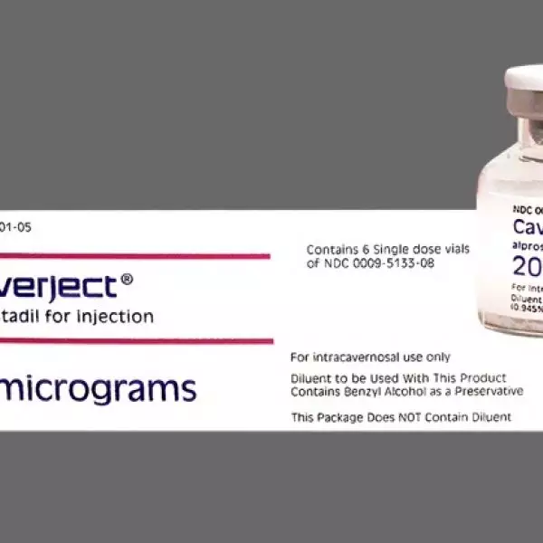 12 Vials Caverject 20mcg By Pfizer Inc