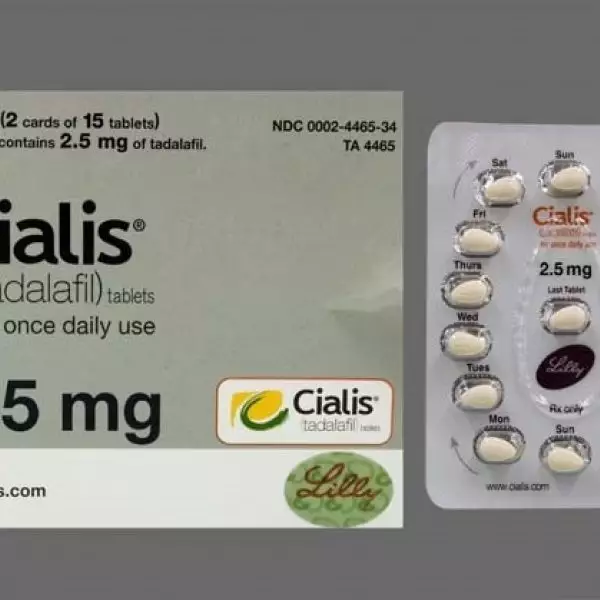 60 Tabs Cialis 2.5mg By Eli Lilly And Co.