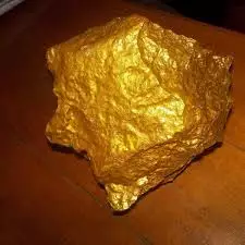 AU GOLD NUGGET AND GOLD BARS