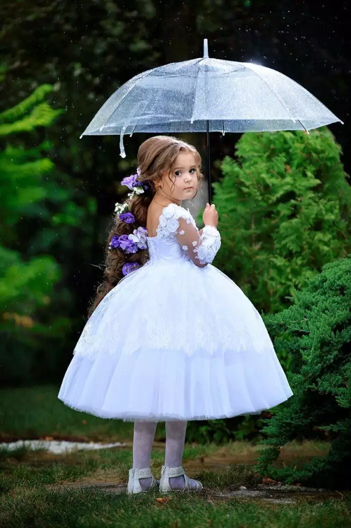 Mira  knee length white dress