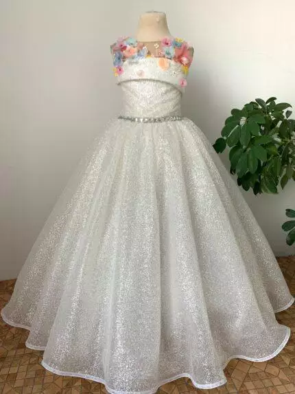 Abra sparkle floor length dress