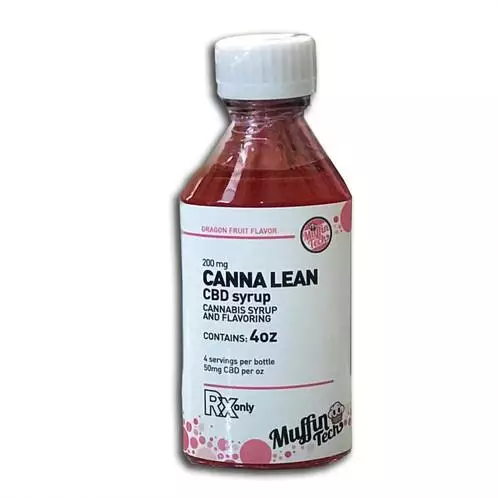 Canna Lean Dragon Fruit Syrup from Muffin Tech is bursting with sweet, juicy dragon fruit flavors and offers 50mg per ounce of pure CBD