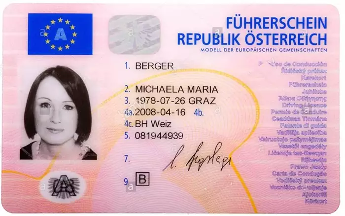 driver's license austria