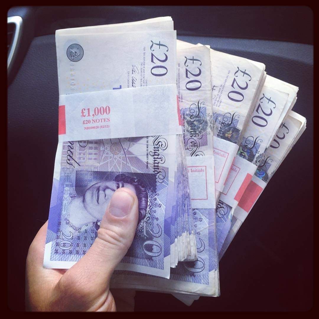 Great British pounds £50 Bills