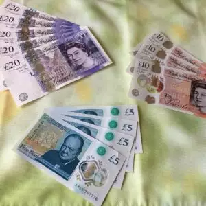 Great British pounds £50 Bills