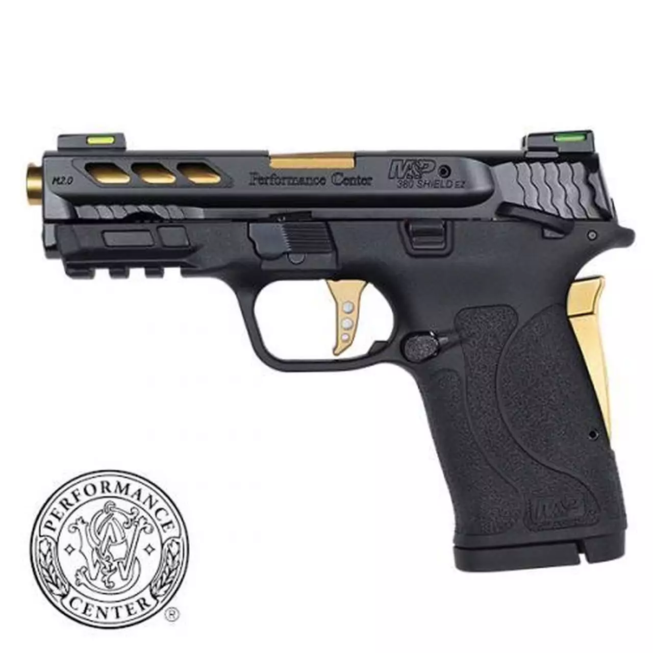 smith wesson m p 380 shield ez m2 0 performance center 380 acp 3 8 gold ported barrel safe gun shop smith wesson m p 380 shield ez m2 0 performance center 380 acp 3 8 gold ported barrel safe gun shop