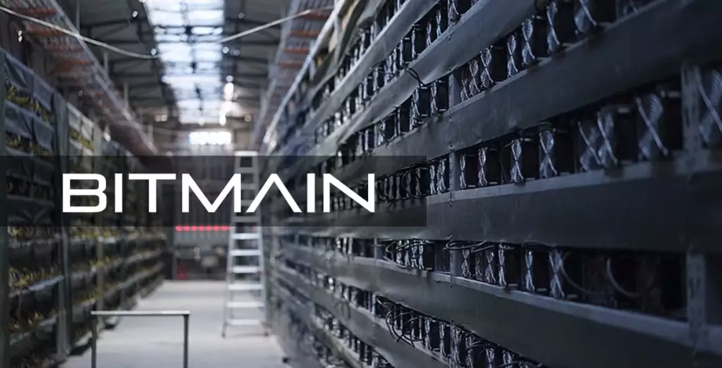 Bitmain mining capacity fell to a minimum.