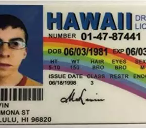 Fake Hawaii Driver License