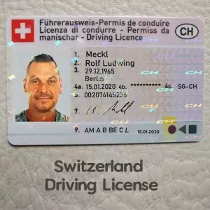 Switzerland Driving License