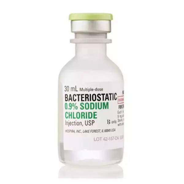 Bacteriostatic 0.9% Sodium Chloride Injection 30ml