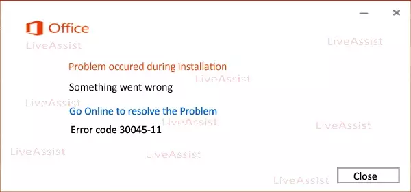 How To Get Rid Of Error Code 30045-11