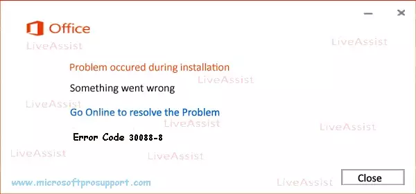 How to Fix Error Code 30088-8
