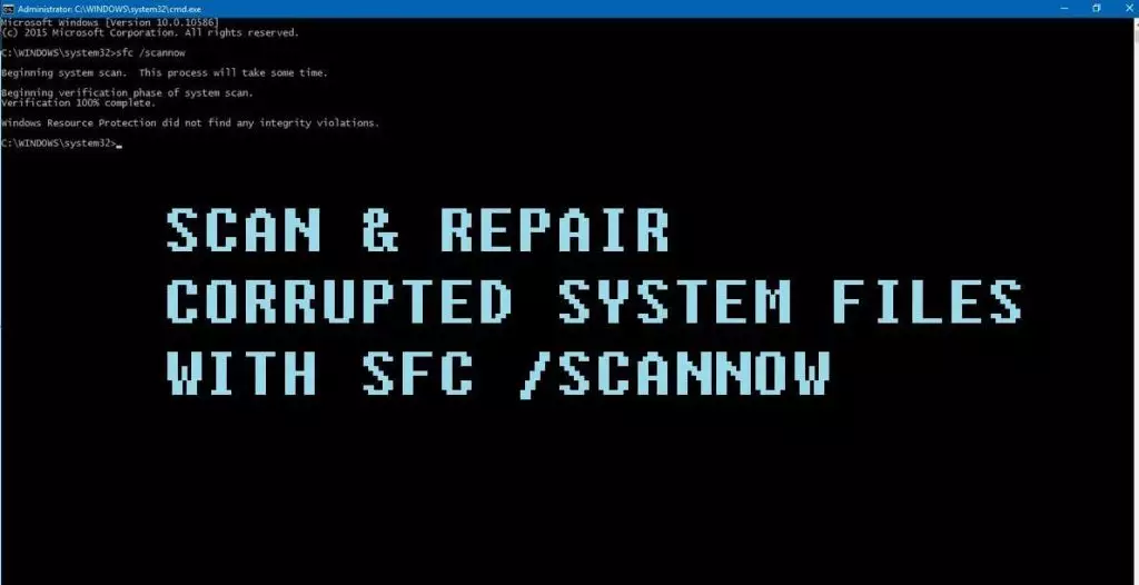 How to perform SFC Scannow Microsoft Live Assist