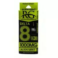 Rolled Green® Delta-8 Alien Mint Disposable Black Edition 1000mg Rechargeable Vape