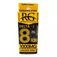 Rolled Green® Delta-8 Banana King Disposable Black Edition 1000mg Rechargeable Vape