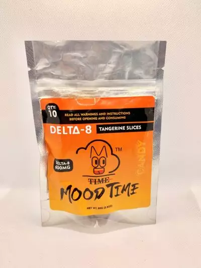 Delta-8 Moodtime 600mg Apple Rings Gummies 60mg Each 10 Pack