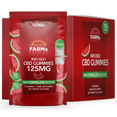 FARMa Edibles – Watermelon Slices – 5ct. – 25mg each
