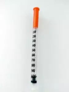 IU Syringe for mixing Melanotan 2 Tanning Injections