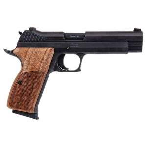 SIG Sauer P210 Standard 9mm Luger Semi Auto Pistol 5" Barrel 8 Rounds Walnut Grips Black Nitron Finish
