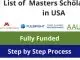 9 Masters Scholarships In USA