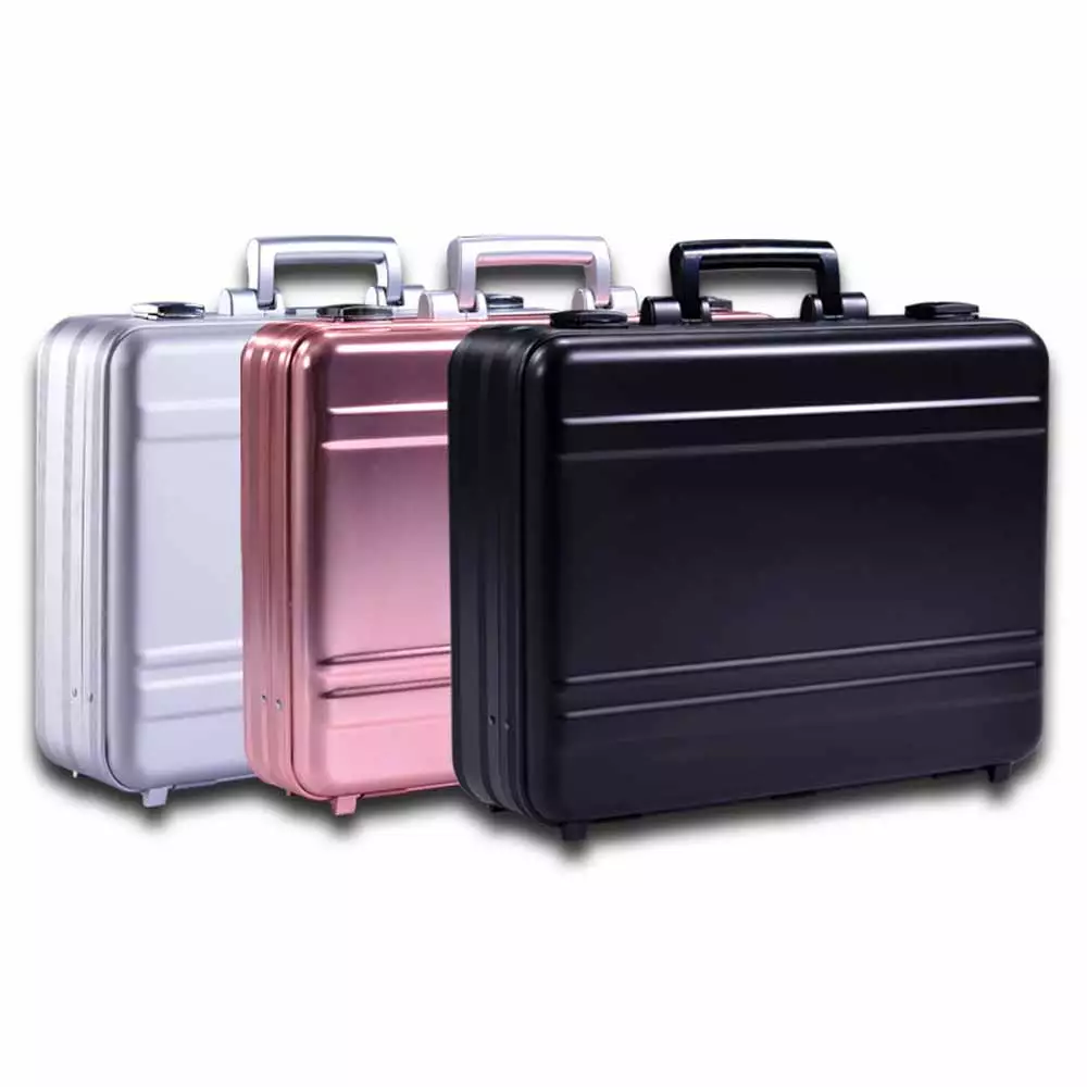 Ms M 01 Black Aluminum Molded Briefcase/Attache Case - MSACase