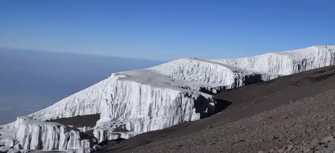 Glacier in Kilimanjaro      