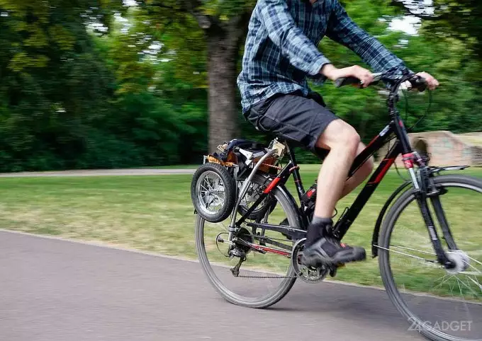 bicycle and trailer