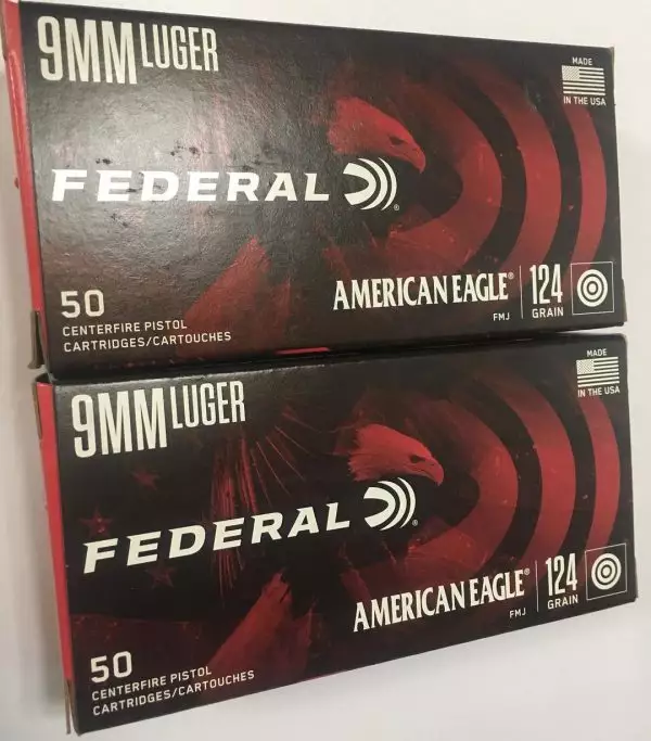 Federal Luger 9mm Ammo 1000 Rounds