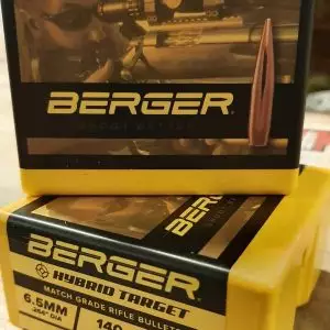 Berger Match Grade Rifle Ammo 6.5 Creedmoor 500 Rounds