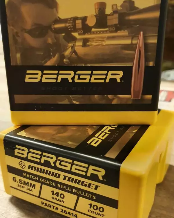 Berger Match Grade Rifle Ammo 6.5 Creedmoor 500 Rounds