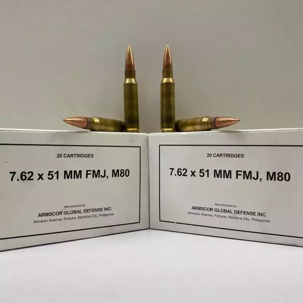 Armscor 7.62x51mm Ammo M80 1000 Rounds