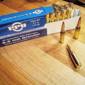 PPU Ammo 6.5 Grendel 110gr FMJ 500 Rounds